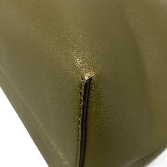 Auth FENDI By The Way 8BL146 Khaki Dark Brown Light Pink Leather - Handbag - Picture 4 of 16